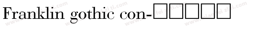 Franklin gothic con字体转换